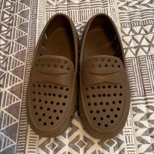 Floaters! Rubber loafers